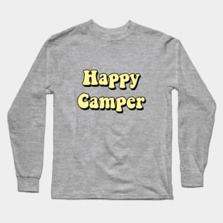 Happy Camper Yellow Long Sleeve T-Shirt